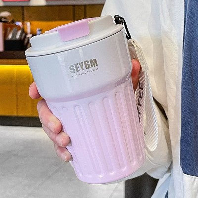 咖啡保温杯便携可爱随手杯不锈钢男女生情侣水杯小精致网 红咖啡杯图2