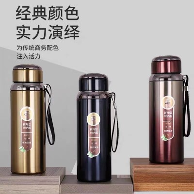 大容量运动户外办公高档不锈钢星星保温壶LOGO保温杯316食品级图1