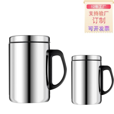 无网密封杯不锈钢保温办公杯广告杯子礼品批发大容量双层无网杯图5
