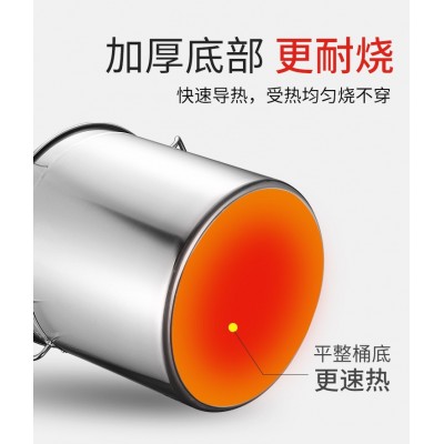 不锈钢汤桶 加厚无磁带盖不锈钢桶大汤锅粥桶多用桶厂家直销大容图5