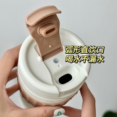 马卡龙色法式不锈钢咖啡杯女士保温杯高颜值便携学生杯子厂家批发图5