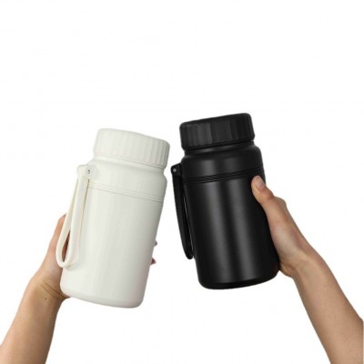 高颜值大容量保温杯316不锈钢户外运动便携带提绳水杯盖子可喝水图5