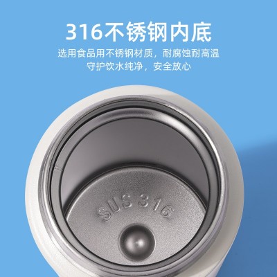 高颜值弹跳保温杯316不锈钢创意提手便携户外大容量运动水杯批发图4