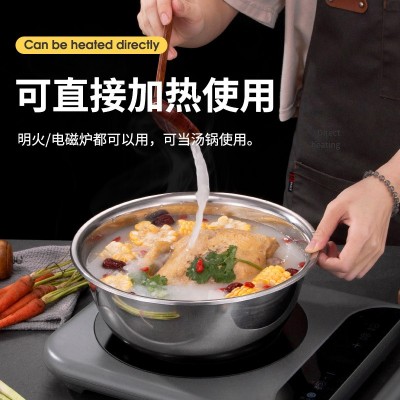加工定制不锈钢打蛋盆无磁调料缸oem代加工 厂家201盆加工贴牌odm图3