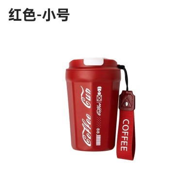 厂家直供 可乐咖啡杯304不锈钢车载保温杯便携提绳随手马克杯代发图4