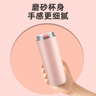 高颜值网红304不锈钢吸管保温杯随手便携口袋咖啡杯男女学生水杯图2