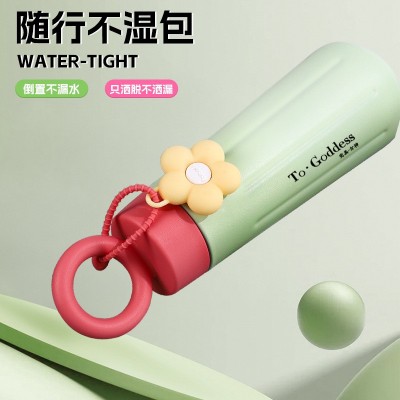 新款316不锈钢保温杯高颜值创意花瓣水杯可爱便携运动提手女神杯图3