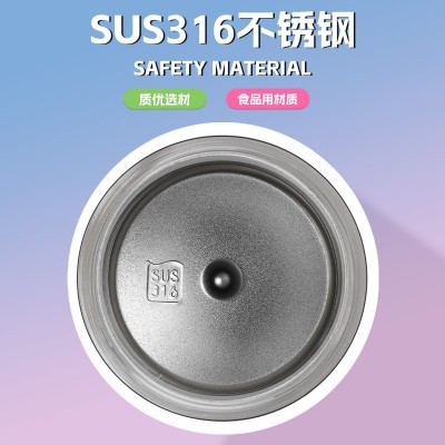 新款316不锈钢保温杯高颜值创意花瓣水杯可爱便携运动提手女神杯图4