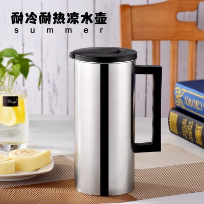 韩式不锈钢冷水壶 1.6L单层果汁壶茶水壶酒店餐厅家用冷水壶礼品图2