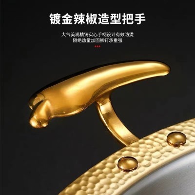 304三层钢火锅盆鸳鸯锅商用火锅串串锅 加厚连锁店专用 厂家直销图4