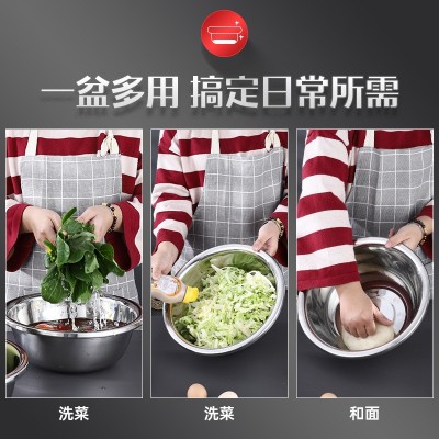 跨境不锈钢汤盆大容量家用厨房酒店洗菜和面盆饭菜调料缸酸菜盆图4