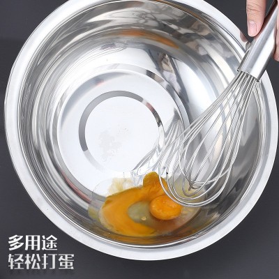 跨境不锈钢汤盆大容量家用厨房酒店洗菜和面盆饭菜调料缸酸菜盆图2