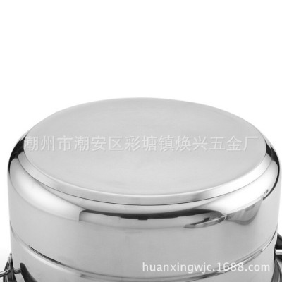 多层不锈钢蒸锅 不锈钢双层复底加厚蒸锅 三层电磁炉锅图5