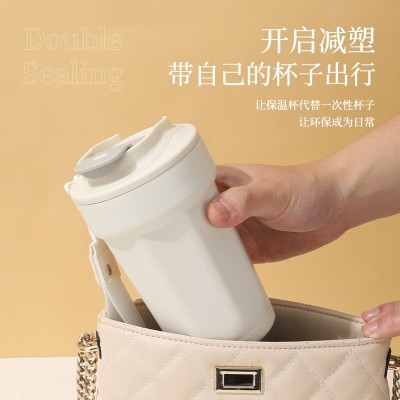 新款316不锈钢保温杯可乐咖啡杯便携双层真空高颜值车载随手杯图2