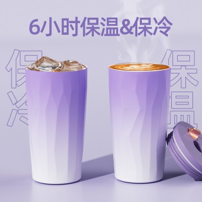 2024新款高颜值不锈钢咖啡杯冰霸保温车载吸管杯真空大容 量水瓶子图4