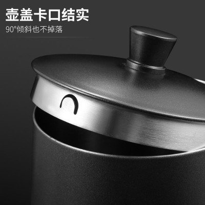 不锈钢挂耳咖啡手冲壶带盖咖啡手冲壶特氟龙手冲壶咖啡手冲壶图2