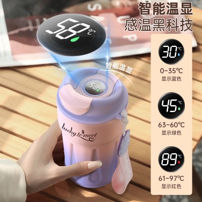 咖啡杯高颜值316不锈钢咖啡保温杯户外便携男女生可爱水杯印logo图4