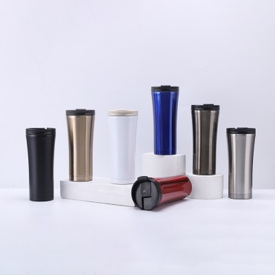 车载咖啡杯304不锈钢翻盖商务办公车载汽车水杯图4