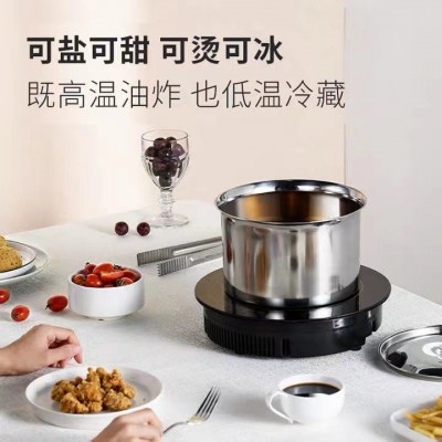 饭店调料盒不锈钢味盅加厚调味盒圆形打蛋盅炖盅带盖味盒猪油盆图2