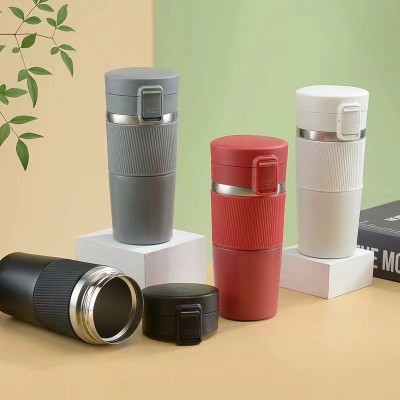 外贸新款咖啡杯双层304不锈钢保温杯欧式马克杯便携随行办公杯图4