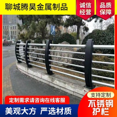 不锈钢304复合管护栏 天桥防护栏杆防撞护栏立柱 不锈钢隔离护栏图4