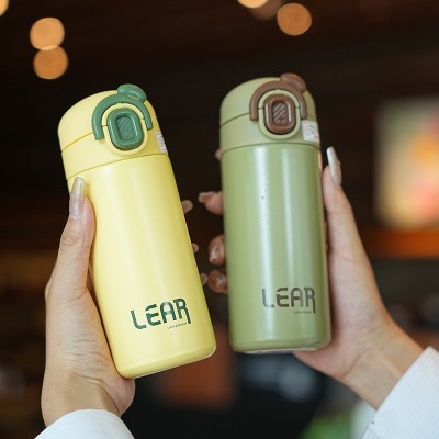 304不锈钢保温杯高颜值简约学生水杯创意弹跳盖杯子弹盖运动水杯图5