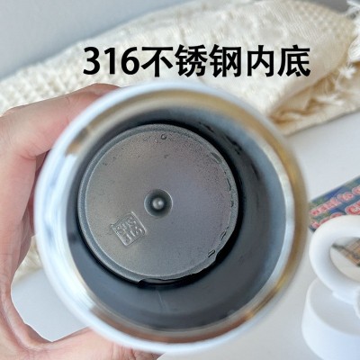 多巴胺女神杯高颜值316不锈钢保温杯高级感挂件水壶便携水杯批发图3