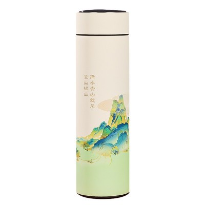 创意国潮保温杯智能测温304不锈钢水杯ins中国风礼盒商务礼品定制图5