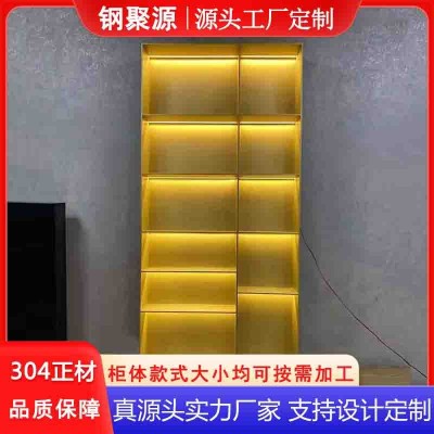 家装不锈钢展示柜金属壁龛嵌入式不锈钢储物柜不锈钢壁龛生产厂家图1