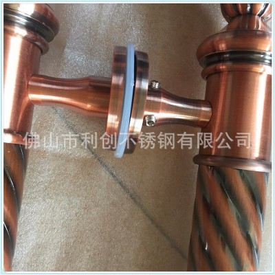 玻璃门拉手不锈钢红古铜实木门把手中国好声音仿古大门欧式扶手图3