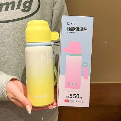 316不锈钢保温杯男女生高颜值水杯2024新款儿童学生上学带盖杯子图5
