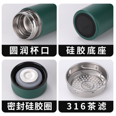 316智显温度杯不锈钢真空简约水杯小批量定制logo礼品杯保温杯图4
