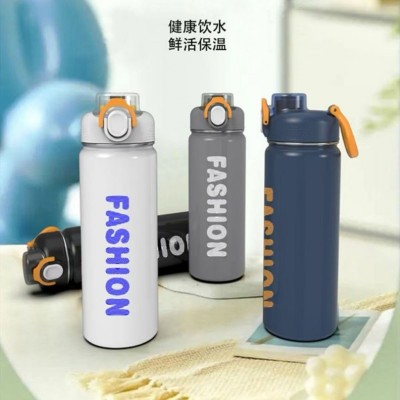 简约高颜值316不锈钢保温杯学生便携水杯食品级材质不锈钢吸管杯图2