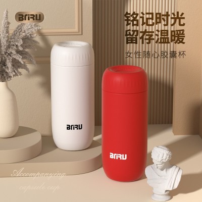 厂家直销316不锈钢胶囊保温杯现代简约商务户外送礼品批发杯子图3
