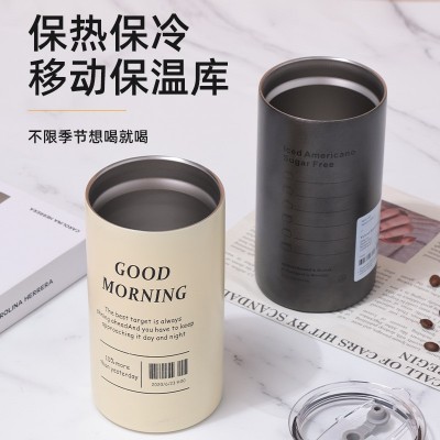 跨境304不锈钢保温杯大容量冰美式咖啡杯便携简约家用办公吸管杯图5