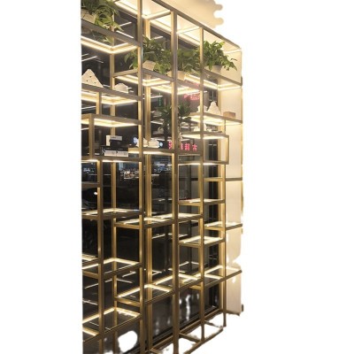 不锈钢酒柜金属展示柜厂家红酒酒架打孔悬挂酒杯架图5