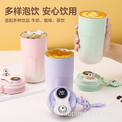 智能咖啡保温杯316不锈钢温显示便携式创意杯随手手提保温保冷杯图3