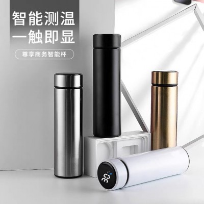 新款304不锈钢智能杯保温杯男女便携商务办公礼品批发定logo图3
