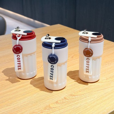 家用智能316不锈钢保温杯提绳随行咖啡杯高颜值便携水杯简约杯子图3
