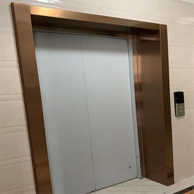 201不锈钢电梯门套酒店写字楼电梯垭口包边门框金属装饰门套加工图5