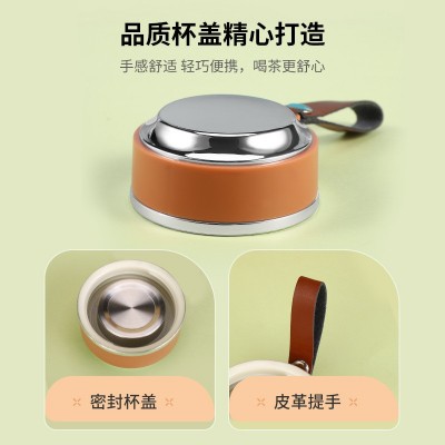 高颜值304不锈钢保温杯迷你保温杯车载带提绳大肚礼品口袋水杯图3