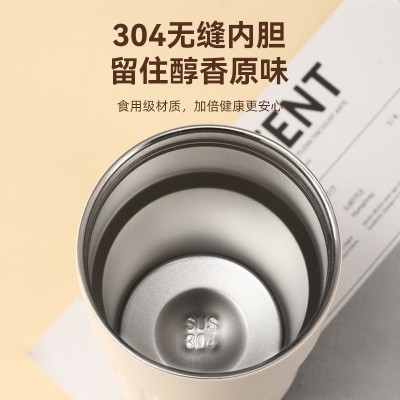 跨境爆款显温咖啡杯304不锈钢高颜值保温杯车载汽车水杯礼品批发图3