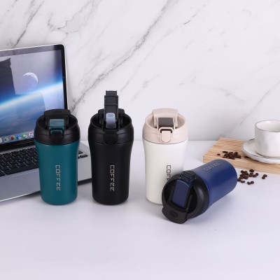 不锈钢咖啡杯随行真空随手杯保温杯礼品水杯高颜值便携学生吸管杯图2