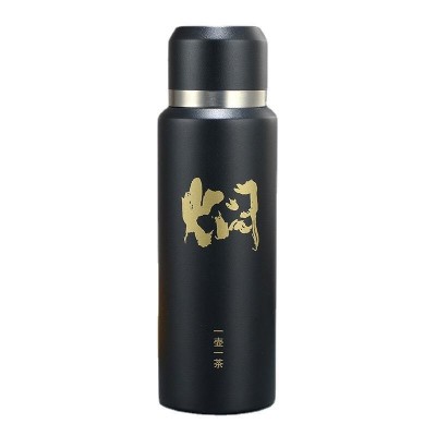 简约316不锈钢保温杯 带盖茶水分离焖茶壶双层真空商务办公焖茶杯图4