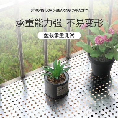不锈钢垫片304阳台垫板盗窗网漏隔板窗台地垫花架护栏网格坠厂家图2
