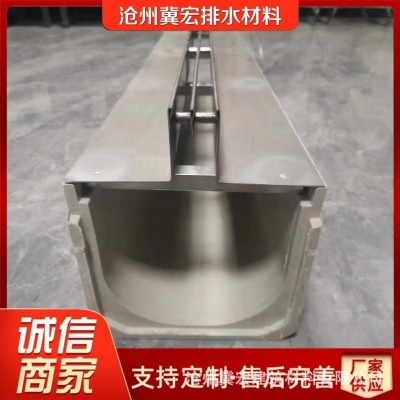 201·304不锈钢缝隙式盖板 复合树脂排水盖板不锈钢明沟盖板图3
