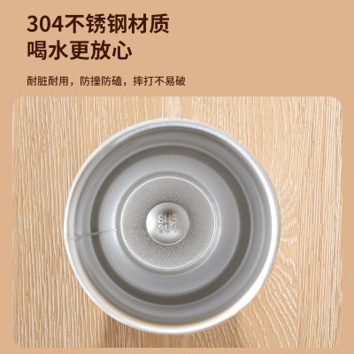 新款网红欧式咖啡保温杯车载随行304不锈钢便捷可乐随手杯批发图5
