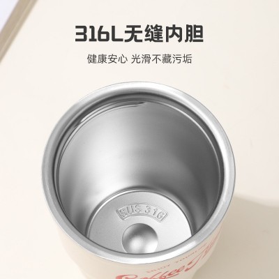 智能便携咖啡杯316不锈钢手提保温杯户外高颜值情侣水杯厂家批发图3