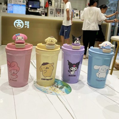 不锈钢保温杯三丽鸥系列女生高颜值办公咖啡杯户外便携儿童随手杯图3