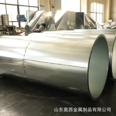 201 304不锈钢焊接风管 厂家加工除尘废气排烟管按需定制来图加工图2